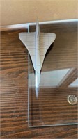CONCORDE pewter metal airplane Danbury Mint