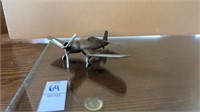CHANCE VOUGHT F4U CORSAIR pewter metal airplane
