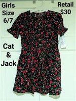 Girls Cat & Jack Dress Size 6/7 Retail $30