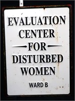 Metal Evaluation Center For Women sign