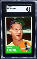 Graded Topps 1963 Whitey Ford card