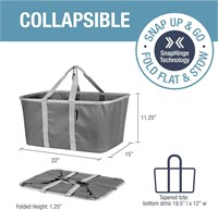 *ONE PACK CleverMade Laundry Tote - 50L