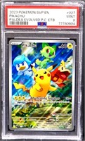 Graded mint 2023 Pokemon Pikachu Paldea card