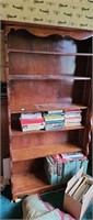 Book shelf 38inx12in. X 71in tall  & books