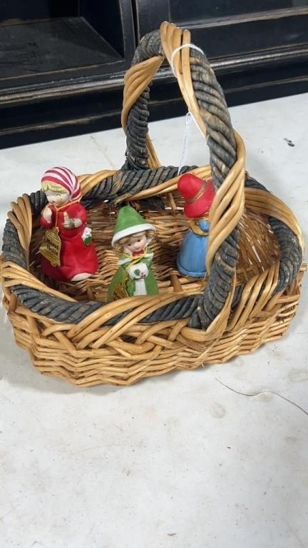 Basket with Christmas Bells