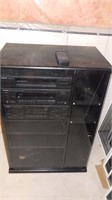 Vintage Kenwood Stereo System & Cabinet