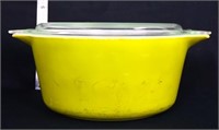 Vintage Pyrex olive green 474 dish w/ lid