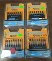 4 Spyder 8pc 1" Mach-Blue Driver Bit Kits