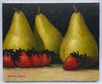 Original Oil Painting (2003) of Pears &