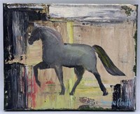 Original Oil Painting On Canvas of a Horse by