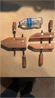 2pc Jorgensen Adjustable Wooden Screw Clamps