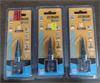 3 Spyder Mach-Blue Step Drill Bits