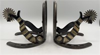 Pair of St. Croix Forge Horse Shoe/Spur Bookends