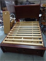 FULL SIZE SLEIGH STYLE BED FRAME