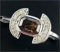 $3340 10K  Diamond (1.2Ct,I3,Brown) Diamond(0.1ct)