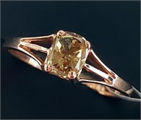 $2600 14K  Diamond (0.5Ct,I2,Fancy Brown) Ring
