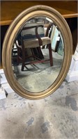 Mirror in Oval Carved Frame