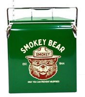 Metal Smokey The Bear picnic cooler