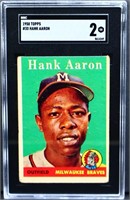 Graded Topps 1958 Hank Aaron card