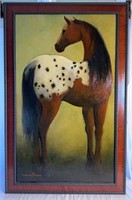R. Michael Shannon Appaloosa Horse Original Oil