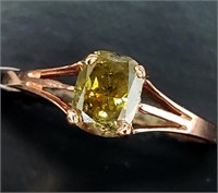 $2440 10K  Diamond (0.5Ct,I2,Fancy Greenish Yellow