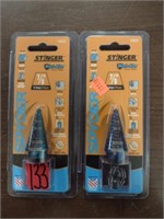 2 Spyder Stinger Mach-Blue Step Drill bits