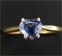 $1100 10K  Sapphire(0.9ct) Ring