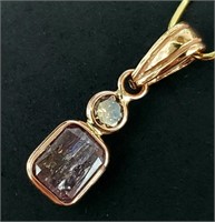 $3290 18K  Diamond (1.01Ct,I3,Fancy Dark Pink) Dia
