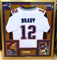 Framed Tom Brady jersey