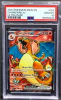 Graded gm mint 2023 Pokemon Charizard rare card