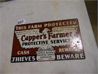 CAPPERS FARM SIGN