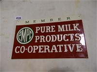 PURE MILK PRODUCTS SIGN