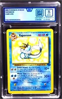 Graded mint 1999 Pokemon Jungle Vaporeon card