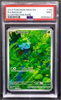 Graded mint 2023 Pokemon Bulbasaur card