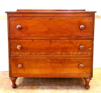 Early farmhouse 3 drawer chest, see photos