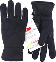 Spyder Core Gloves, Black, Leather Palm, Large