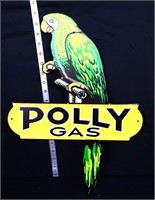 Metal Polly Motor Oil sign