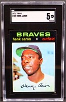 Graded Topps 1971 Hank Aaron card
