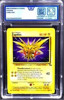 Graded mint 1999 Pokemon Fossil Zapdos card