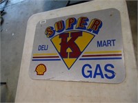 SUPER K GAS SIGN