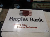 PEOPLES BANK SIGN