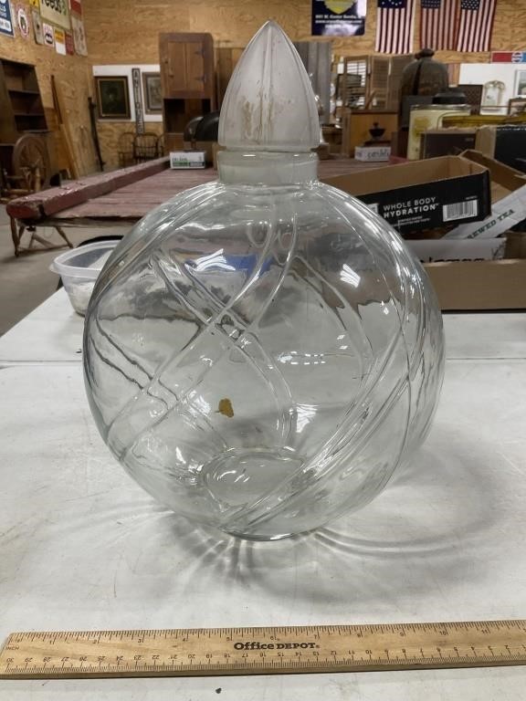 Large Glass Globe with Top