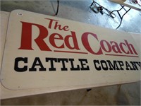 RED COACH CATTLE CO. SIGN