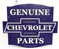 Cast iron Genuine Chevy Parts plaque