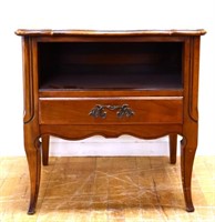 Vintage French 1 drawer nightstand, see photos