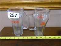 2 GARCIA'S COKE GLASSES