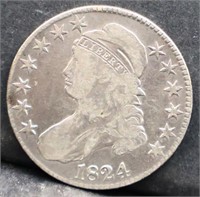 1824 bust half dollar