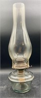 Vtg Glass Oil Lamp