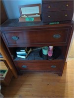 Vintage Mahogany Drop Front Writing Desk With