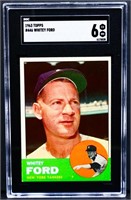 Graded Topps 1963 Whitey Ford card